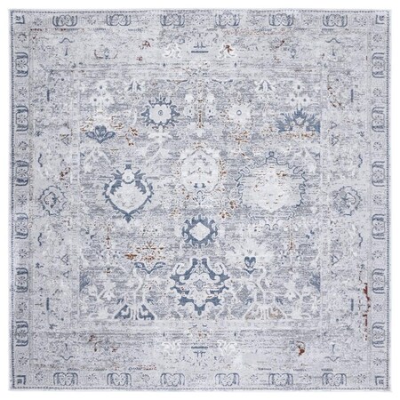 Safavieh 6 ft. 7 in. x 6 ft. 7 in. Craft Power Loomed Square Area Rug Grey & Blue CFT927F-7SQ